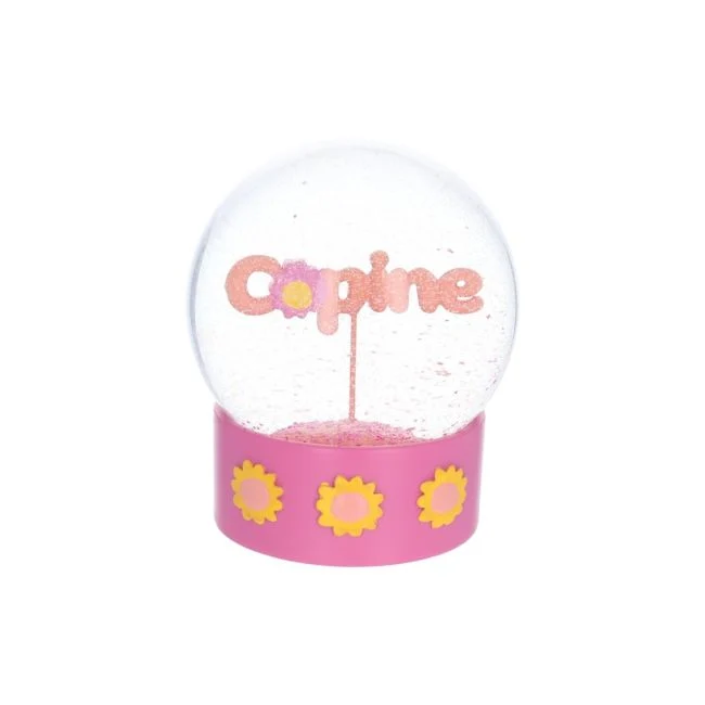 Boule à neige - Copine fleurs