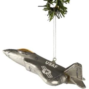Boule de Noël Nordic Light - Boule en verre - Jet Fighter - 15 cm