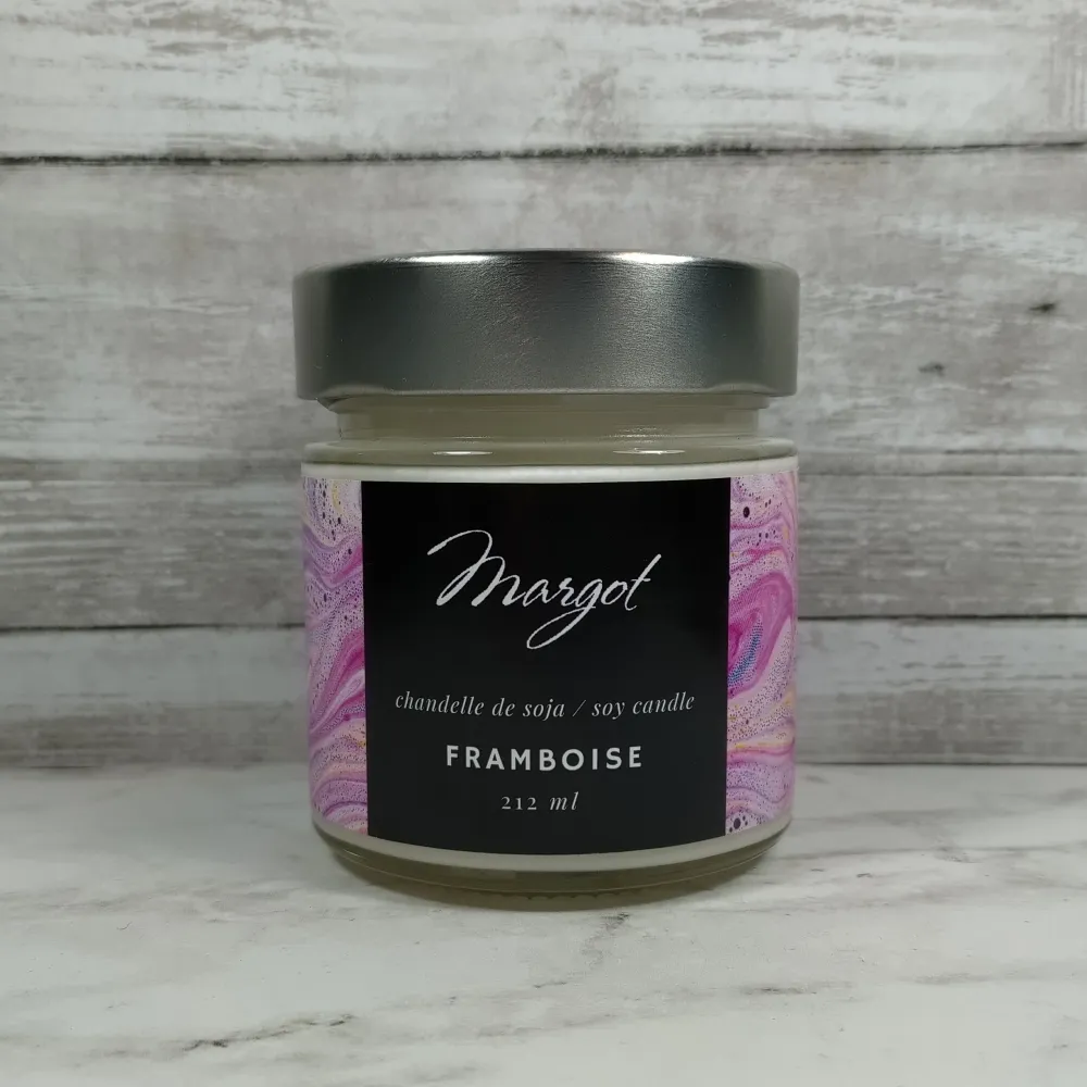 Chandelle de soja - Framboise Boutique de Margot