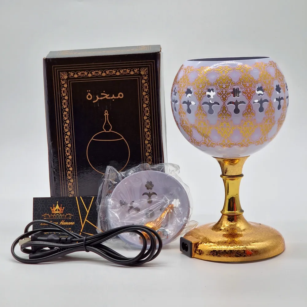 Brûleur d’Encens Électrique / Electric Incense Burner White Boutique Hanane