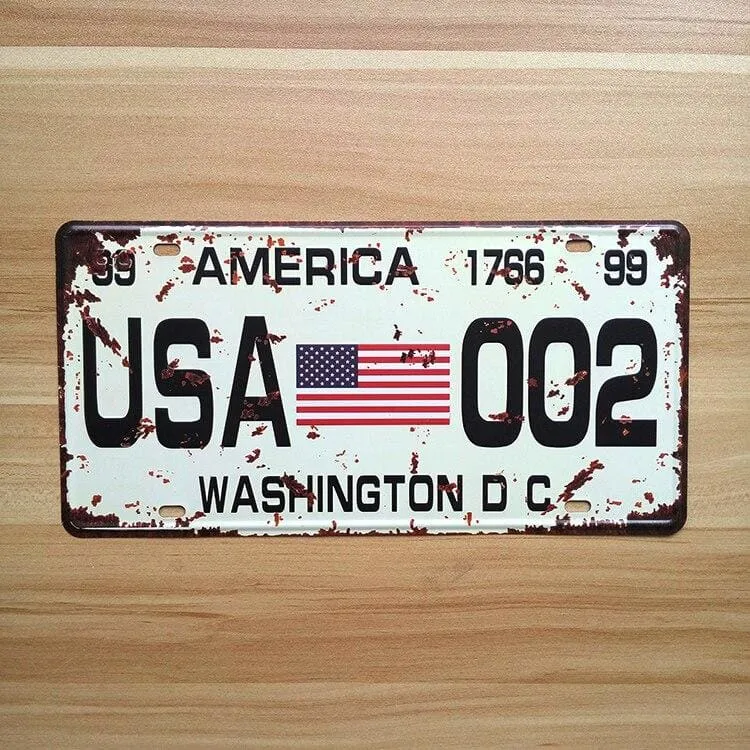 Plaque Vintage Washington DC Boutique New York