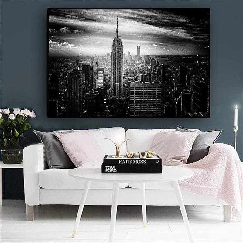 Tableau Vintage New York Noir Et Blanc Boutique New York