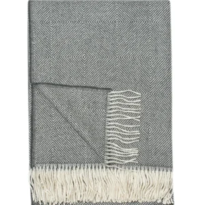 Linen Way | Couverture Sherbrook Alpaca - Ivoire et Gris boutiquetozzi