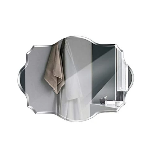 Miroir sans Cadre en Forme Salon Mural Miroir 3 Taille 8 Mm Biseautés Bord Z1220 (Size : 60 * 80cm) Bria Miroir