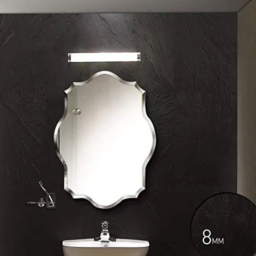 Miroir sans Cadre en Forme Salon Mural Miroir 3 Taille 8 Mm Biseautés Bord Z1220 (Size : 60 * 80cm) Bria Miroir