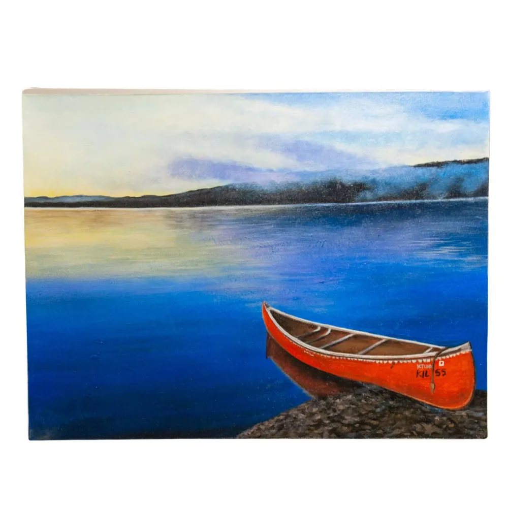 Canoë en attente de lancement Bulan Ayu
