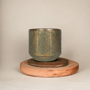 Cache-pot cuivre vert D15