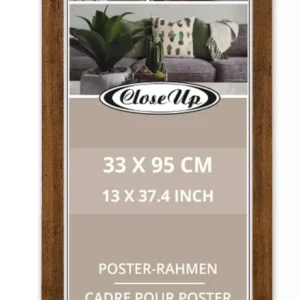 Cadre affiche 33 x 95 cm chêne foncé