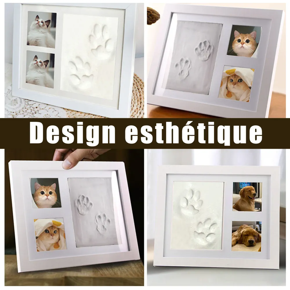 Cadre photo 28x22.8x1.8cm cadre photo enfants argile cadre photo diy argileux empreintes de mains pieds mains et de pieds...
