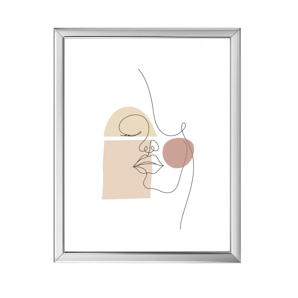 Cadre photo Malina PVC brillant Argent 13x18 cm