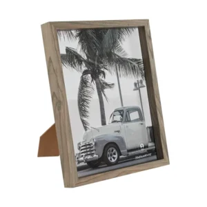 CADRE PHOTO - Mdf/verre - 21,5 x 2,5 x 26,5 cm - gris