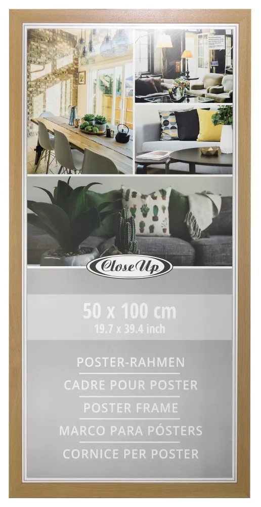Cadre pour affiche 50 x 100 cm en hêtre clair