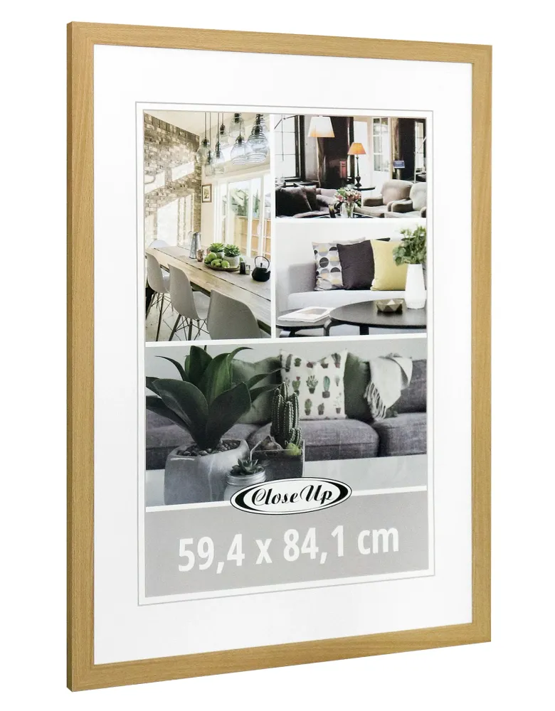 Cadre pour affiche 59,4 x 84 cm Din A1, décor bois hêtre clair