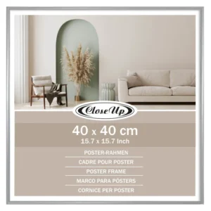 Cadre pour affiche 40 x 40 cm argenté