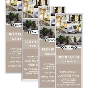 Cadres pour affiches 30,5 x 91,5 cm blancs, lot de 4