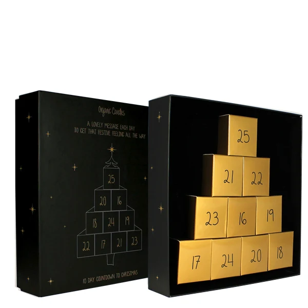 Calendrier de l'avent 10 Bougies - Noir