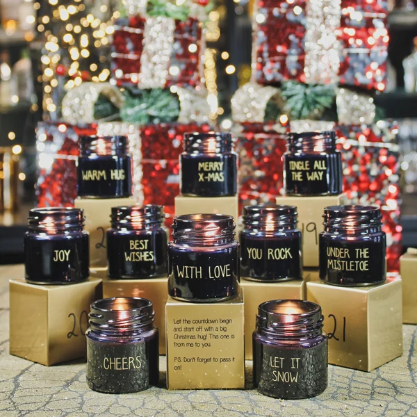 Calendrier de l'avent 10 Bougies - Noir
