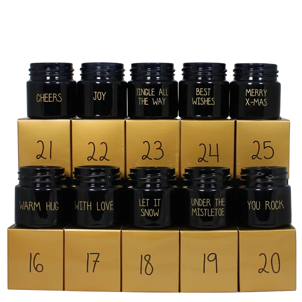 Calendrier de l'avent 10 Bougies - Noir