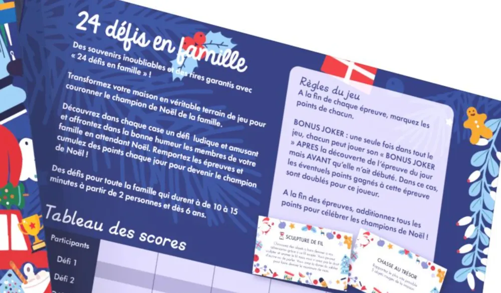 Calendrier de l'Avent - Défis en famille