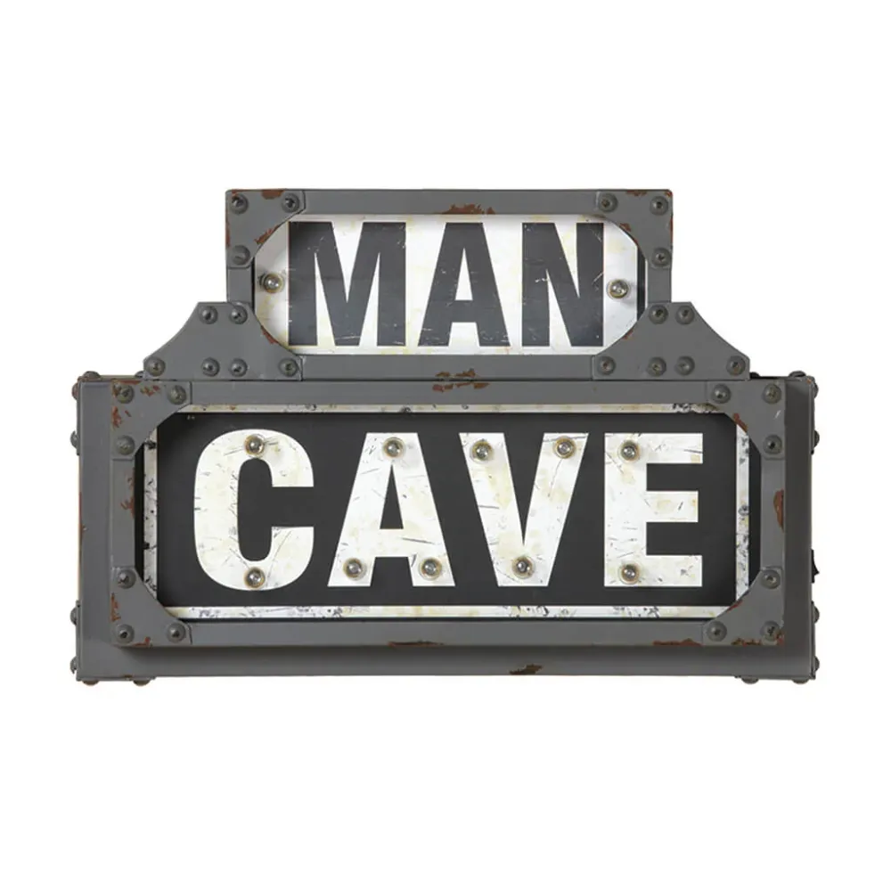 ENSEIGNE MÉTALLIQUE MAN CAVE Canada Billiard