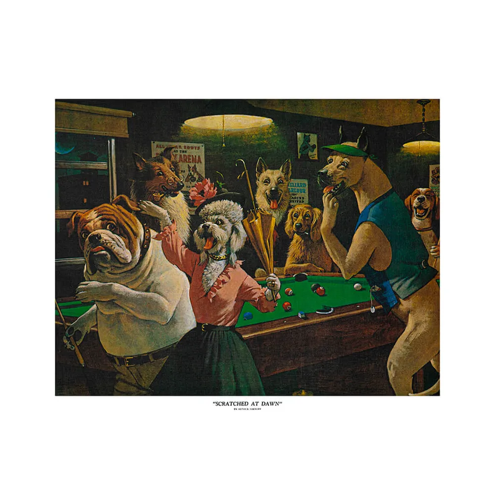 SCRATCHED AT DAWN 16"X20" POSTER Canada Billiard