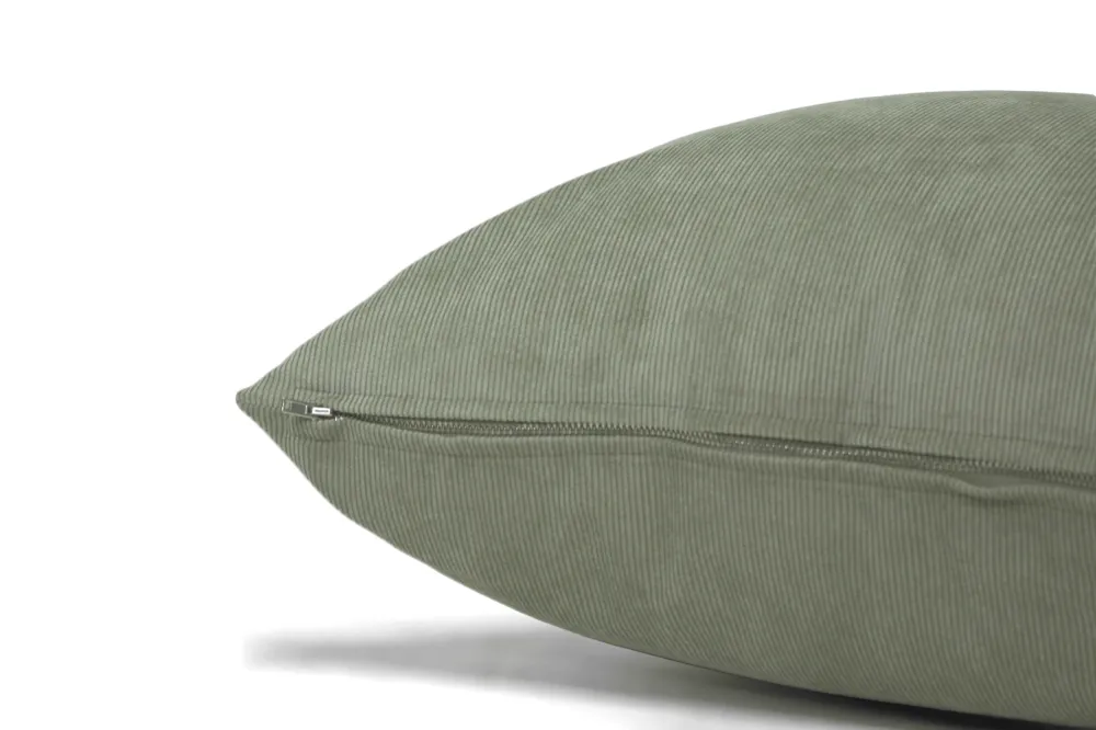 Housse de coussin velours côtelé feuille Canadian Down & Feather Company