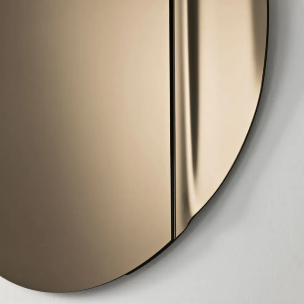 Miroir mural rond moderne sans cadre « Dante » pour le salon Capodarte