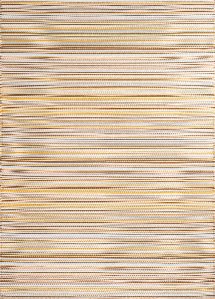 CAPRI - Tapis de jardin beige à rayures dégradées - CAP1746BEI