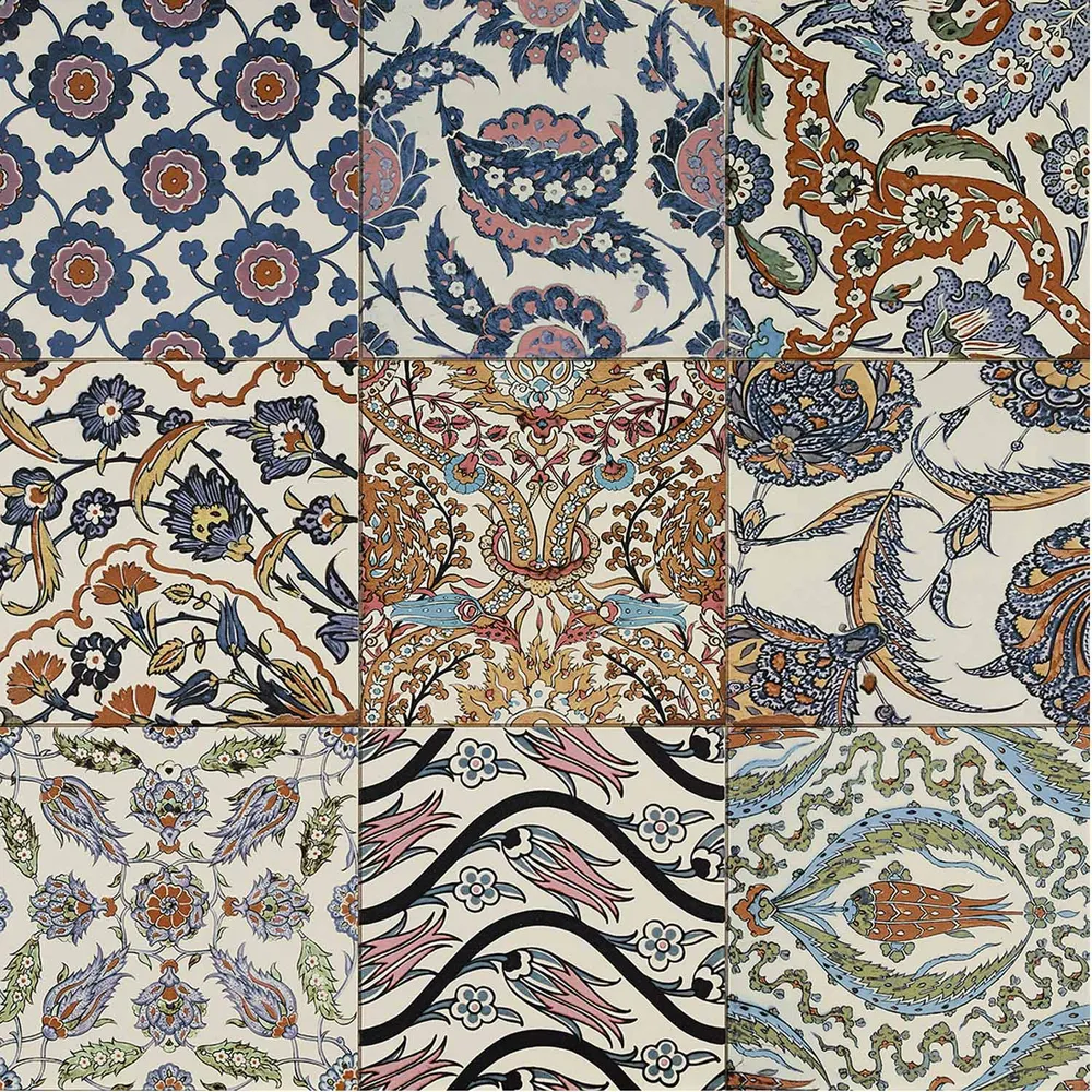 Carrelage Mural Patchwork Oriental – 59,2x20cm Mat