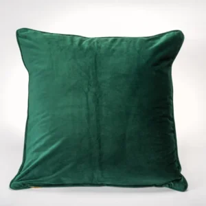 Oreiller Décoratif en Velours pelucheux Vert Chasseur Casa Mia