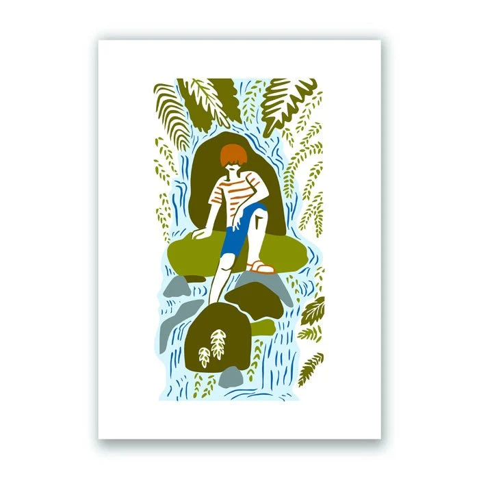 La cascade Giclée Print