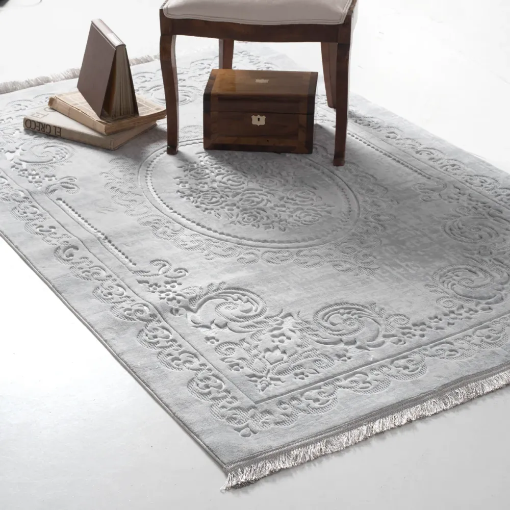 Tapis Romance Argenté Gaufré ΑΝΕΜΟΣ
