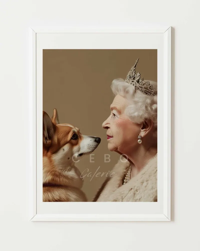Affiche Le Corgi de la Reine CEBO Galerie