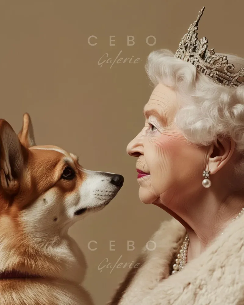 Affiche Le Corgi de la Reine CEBO Galerie