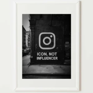 Affiche Icon, Not Influencer CEBO Galerie