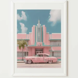 Affiche Miami Vintage CEBO Galerie