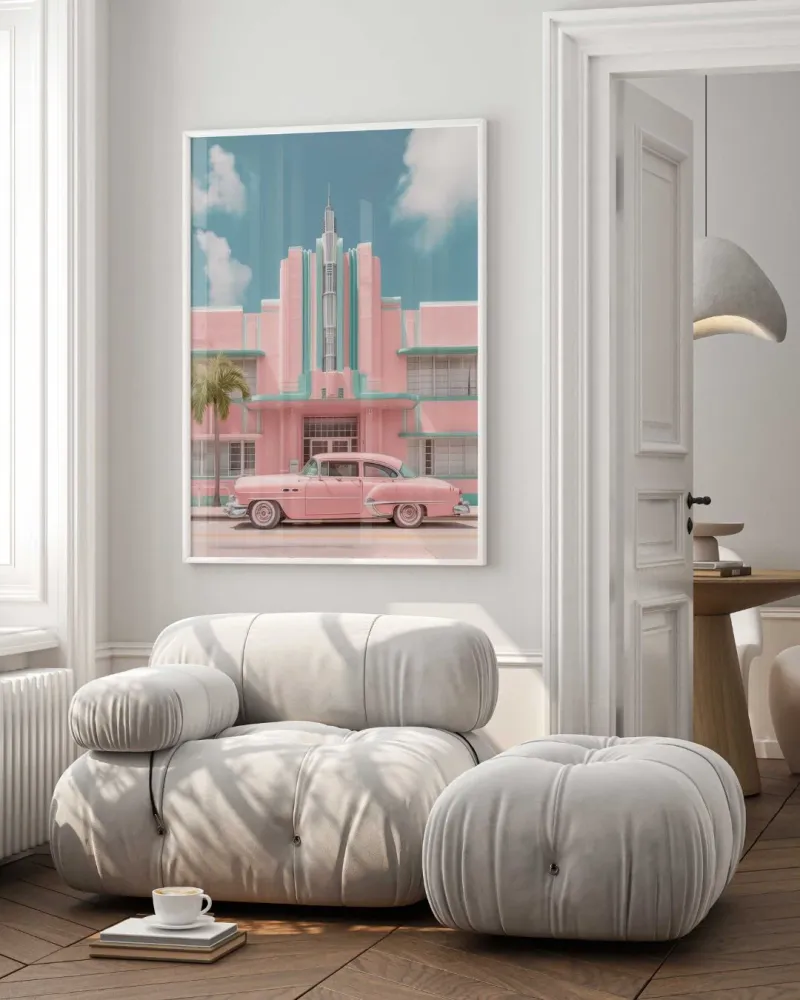 Affiche Miami Vintage CEBO Galerie