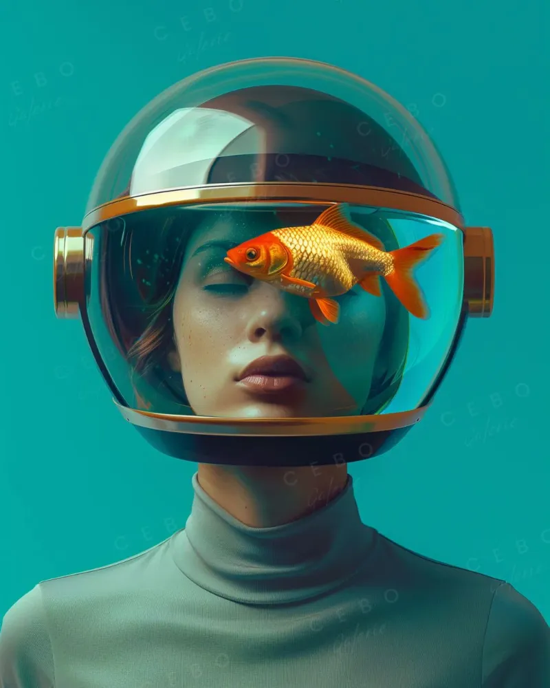 Affiche Poésie Aquatique CEBO Galerie