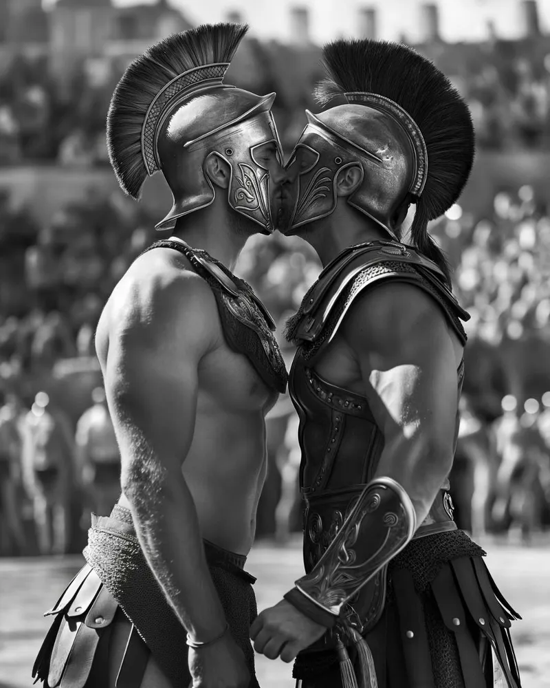 Affiche Étreinte Gladiateur CEBO Galerie