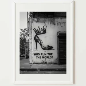 Affiche Who Run World? CEBO Galerie