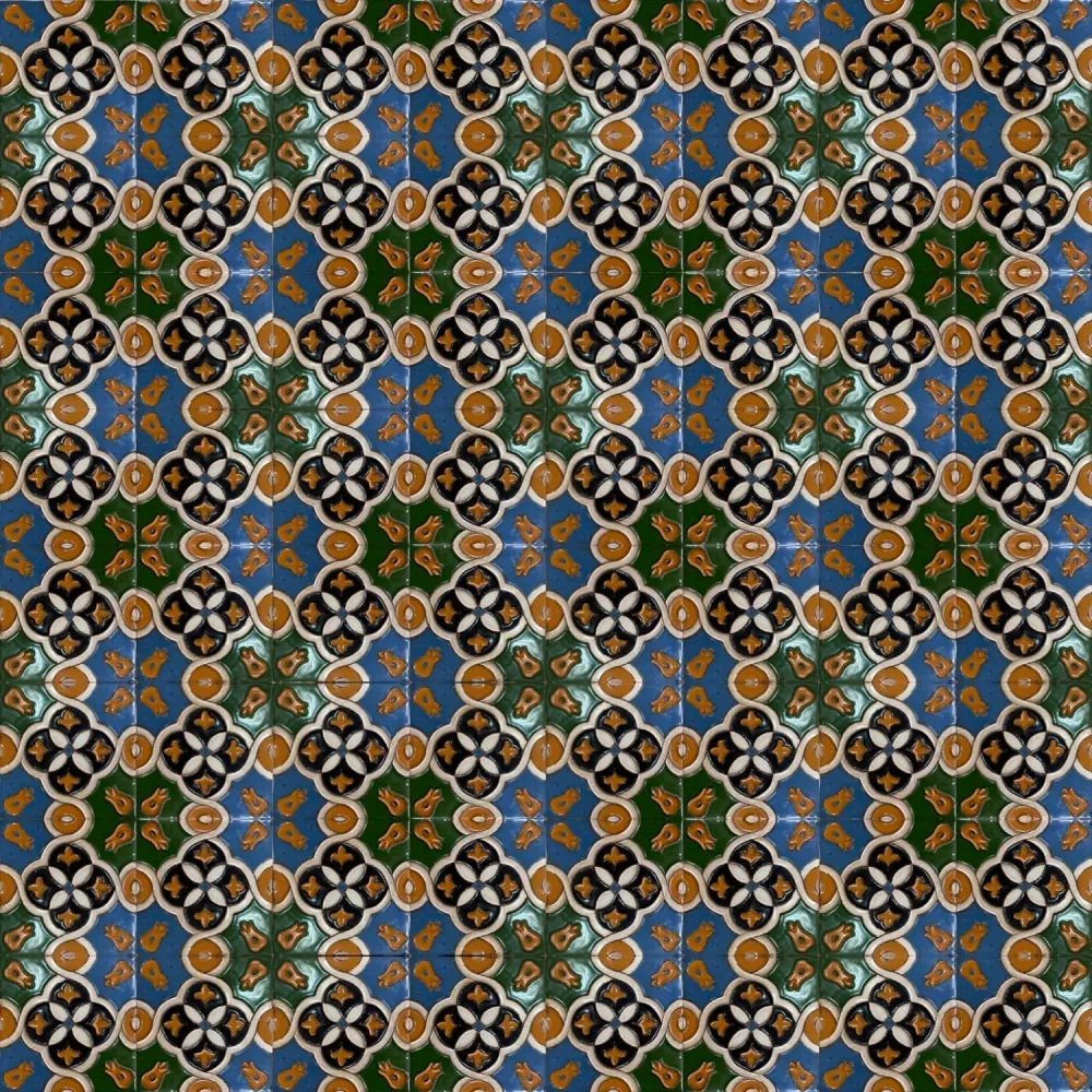 Carrelage Renaissance Bord Noeud Mètre Carré REF1.4 CERAMICAS SEVILLA