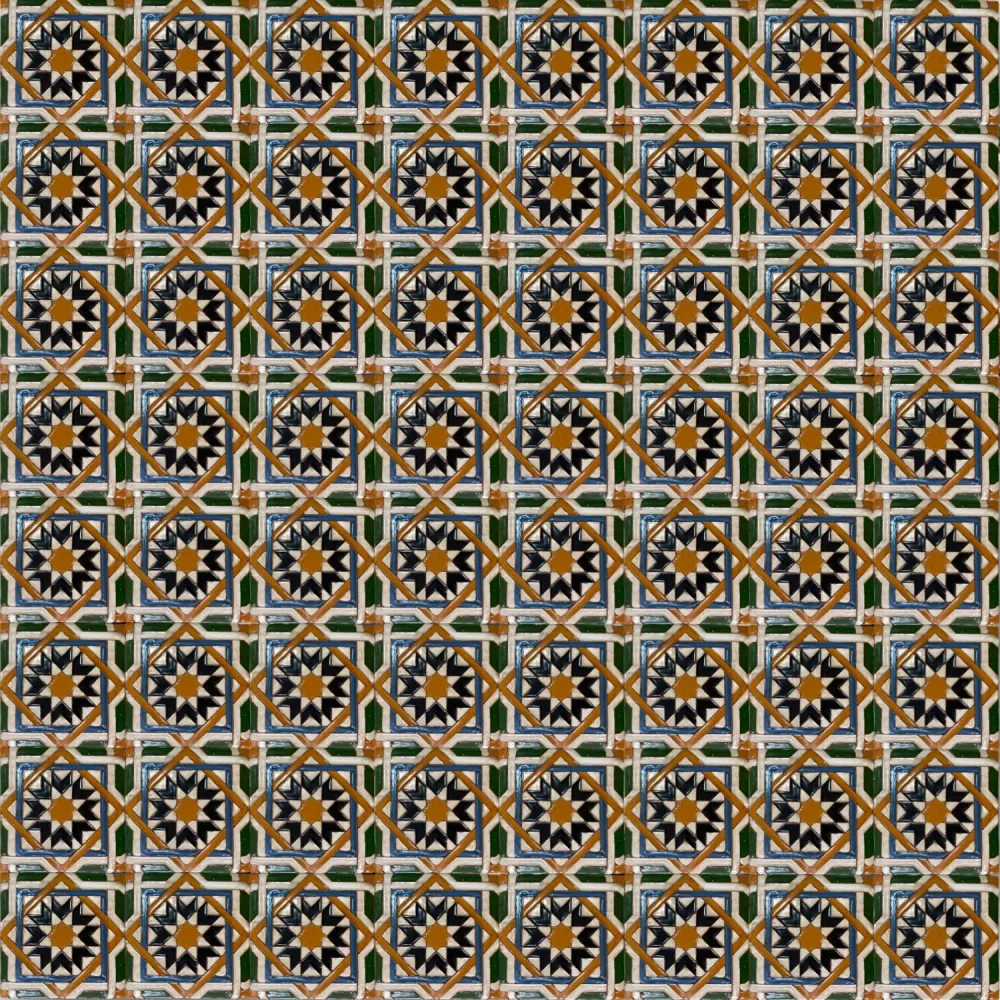 Mètre carré de tuile faîtière de la Renaissance arabe REF6.4 CERAMICAS SEVILLA