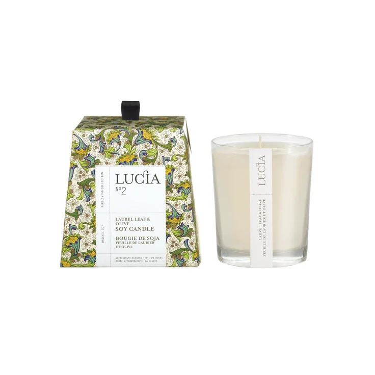 CHANDELLE 20 HRES FEUILLE LAURIER & OLIVE AROMASOURCE