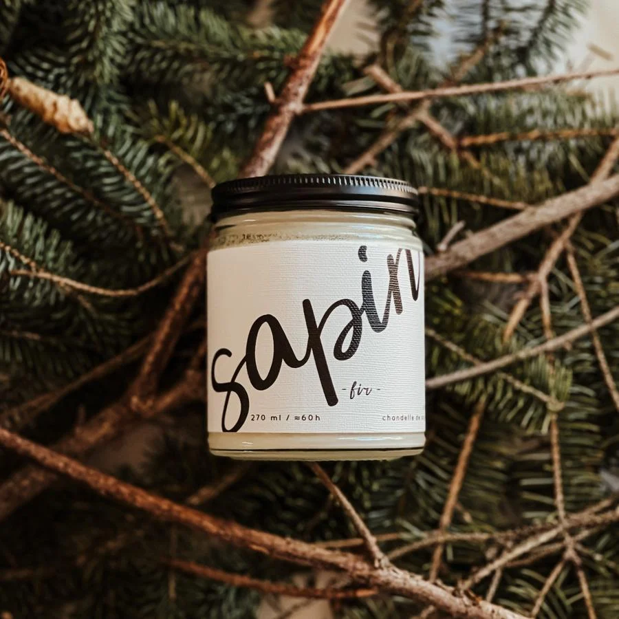 Chandelle de soya - Sapin