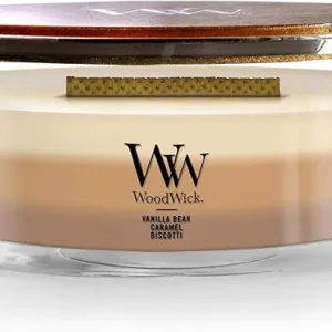 CHANDELLE TRILOGIE OVALE CAFÉ DOUX VANILLE WOODWICK