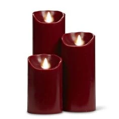 CHANDELLE VRAIMENT ROUGE 3'' X 9'' REALITE