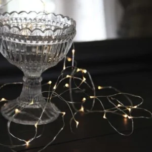 Chaîne lumineuse LED gouttelette 40 ampoules transparentes 4 m