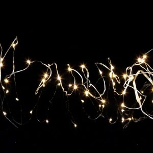 Chaîne lumineuse LED gouttelette 40 ampoules transparentes 4 m