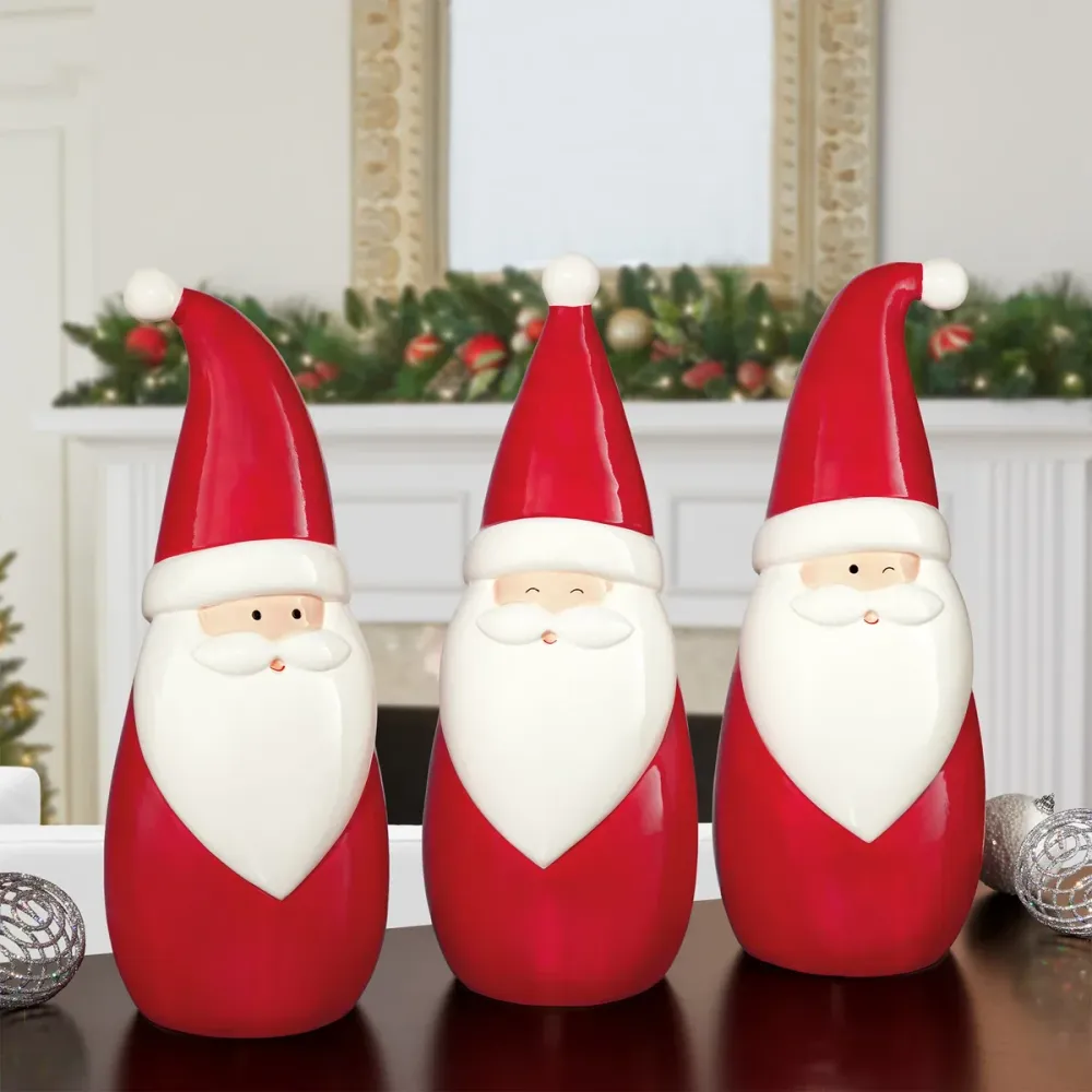 Ensemble de 3 Pères Noël CHAP Aubaines