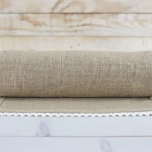 CHEMIN DE TABLE JUTE ET DENTELLE 300X30CM
